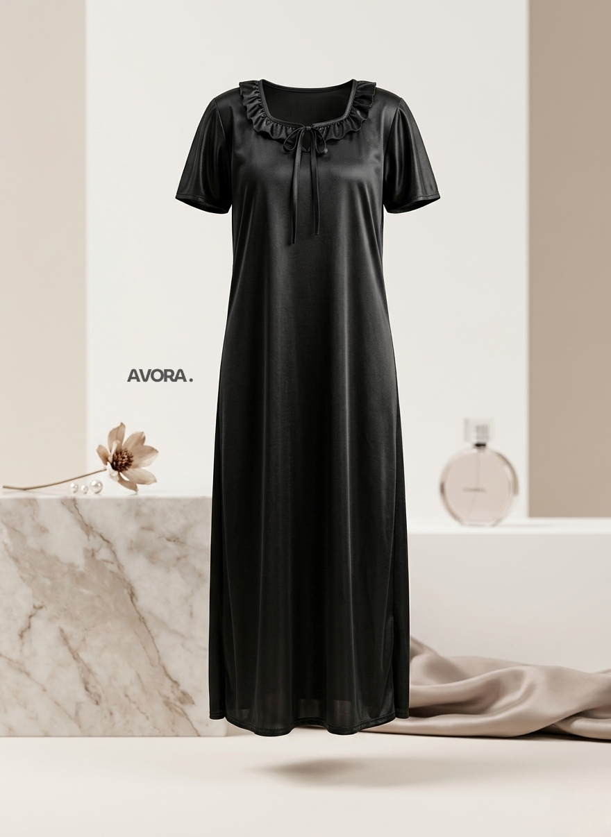Silk Plain Night Suit for Women