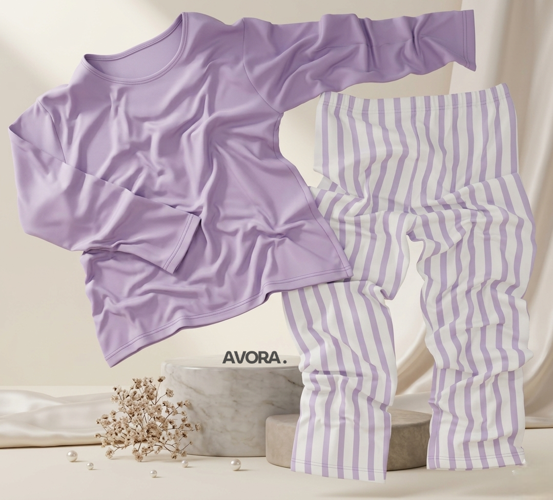 Premium Cotton Night Suit – 2 Pcs Set