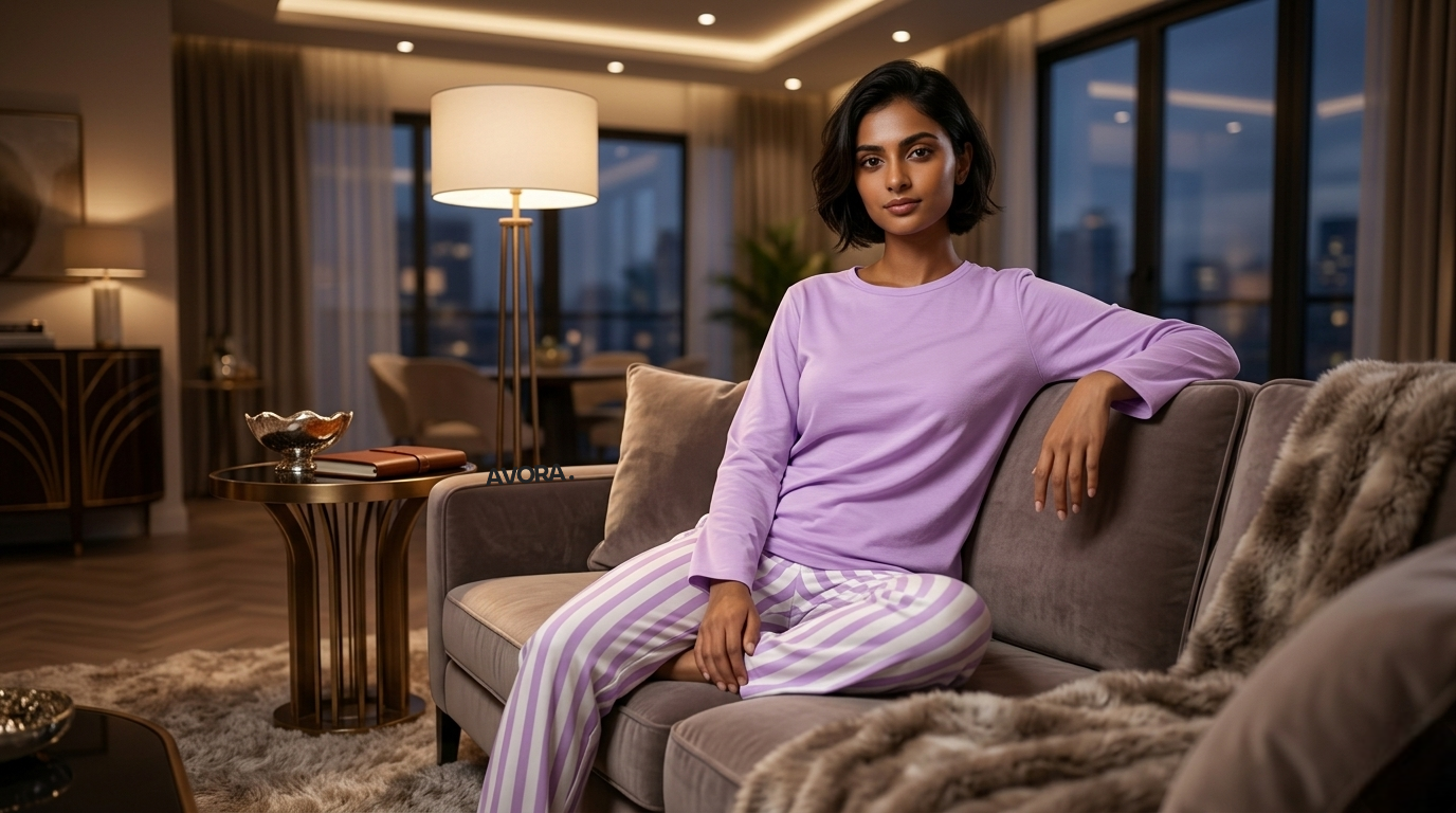 Premium Cotton Night Suit – 2 Pcs Set