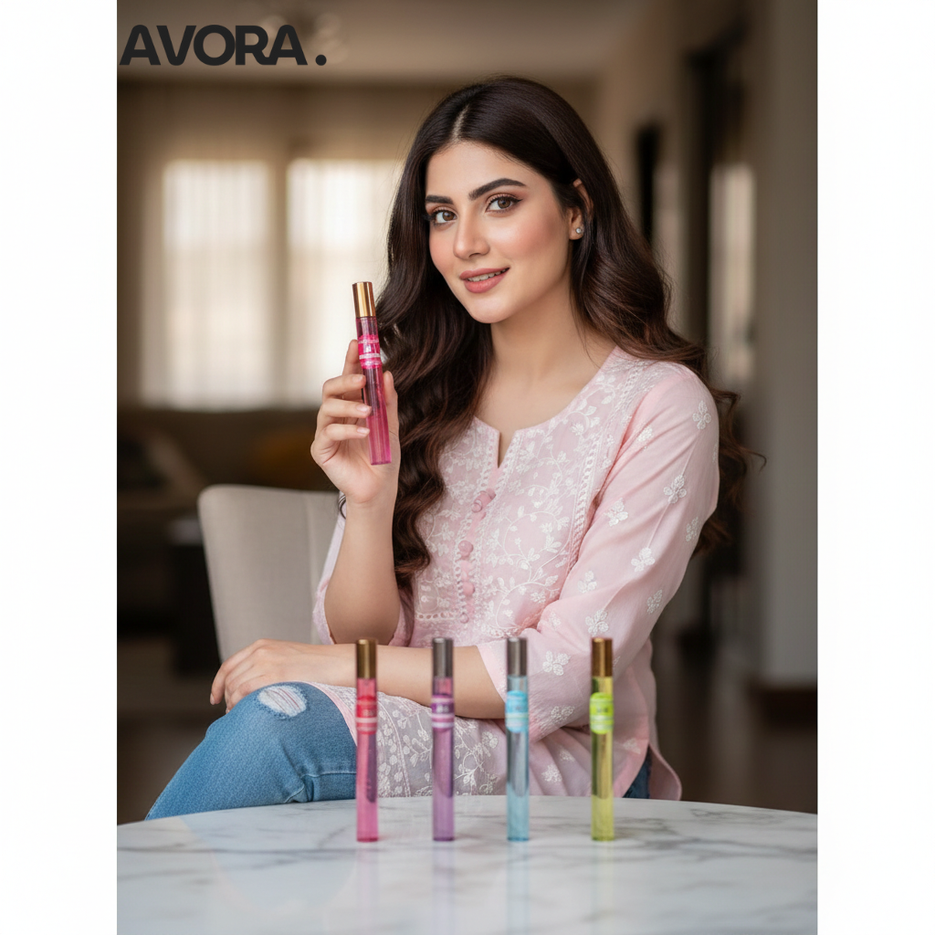 Long-Lasting Pocket Perfume for Women – Pack of 5 (35ml Each)