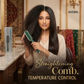 2-in-1 Hair Straightener Brush with Intelligent Temperature Control